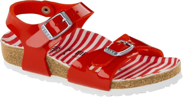 Rio nautical stripes red, Birko Flor Patent