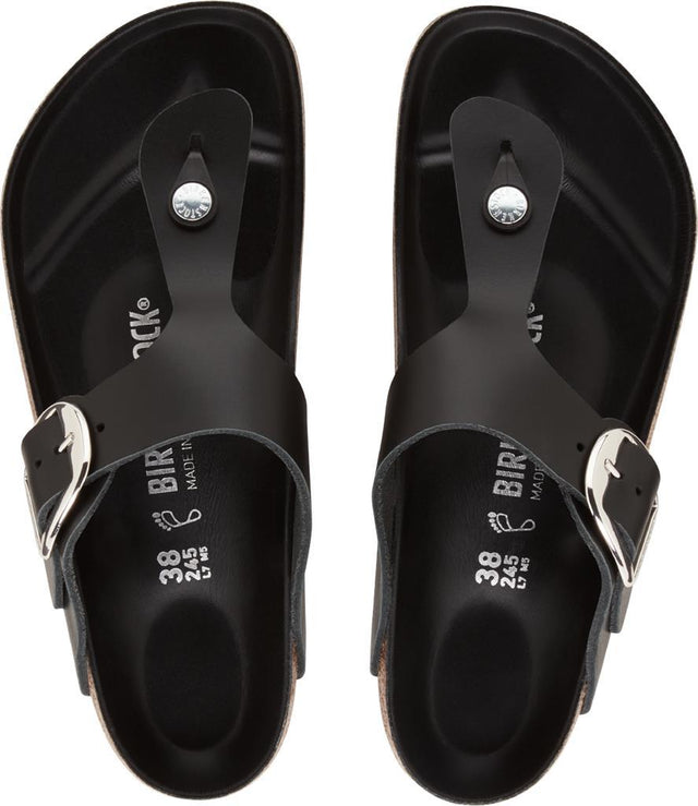 Gizeh Big Buckle black, Natural Leather
