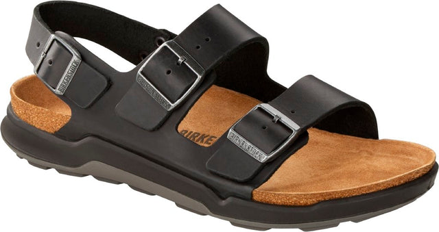 Milano Adventure Men artic old black, Oiled Lea