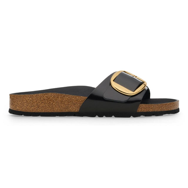 Madrid Big Buckle HEX shine black, Natural Leather