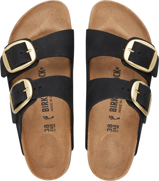 Arizona Big Buckle black, Nubuck Leather