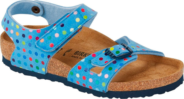 Colorado Kids digital dots sky blue, Microfibre