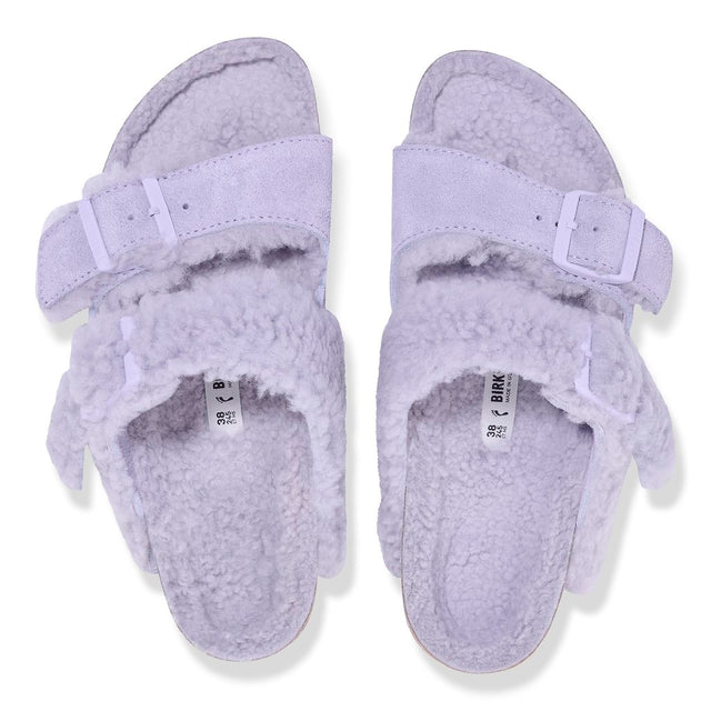 Arizona Split Shearl teddy purple fog, Suede Lea