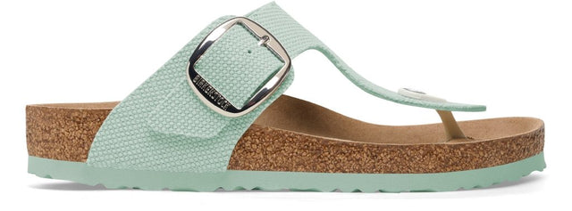 Gizeh Big Buckle surf green veg, Rough Canvas
