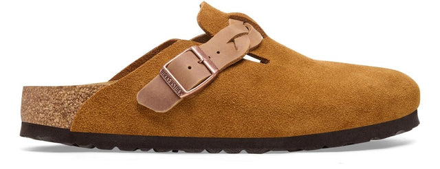Boston Braided mink, Suede Leather