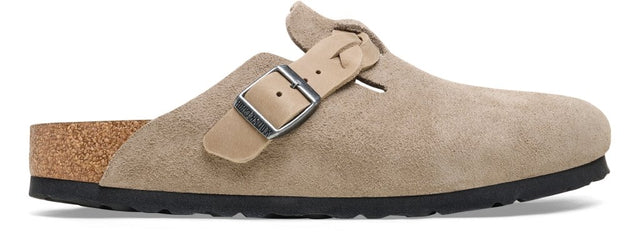 Boston Braided taupe, Suede Leather