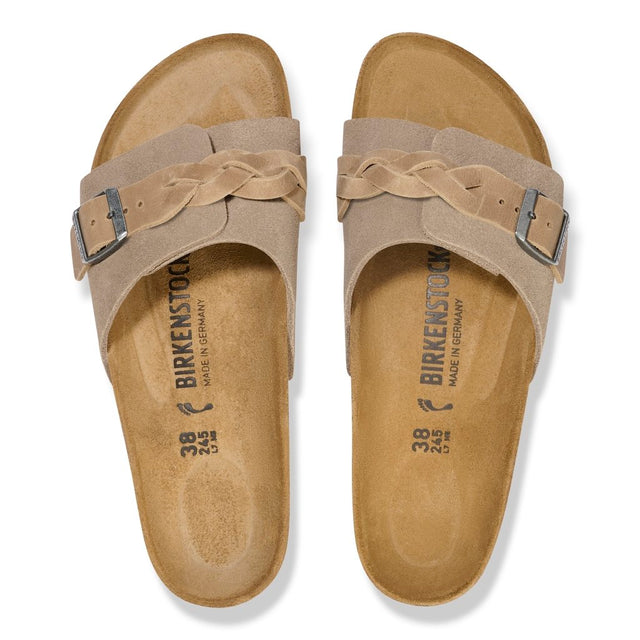 Oita Braided taupe, Suede Leather