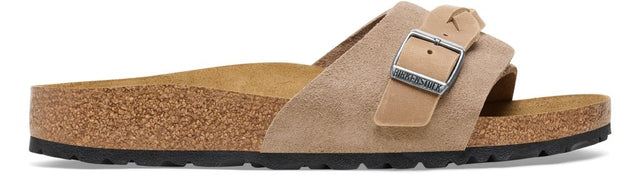 Oita Braided taupe, Suede Leather