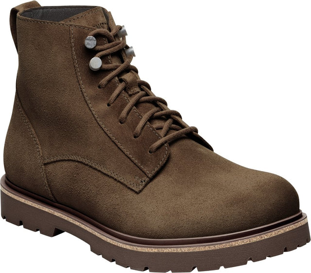 Highwood Lace Mid Men mocca, Suede Leather