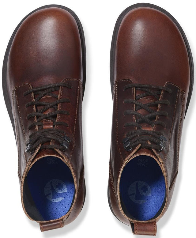 Highwood Lace Mid N chocolate, Natural Leather