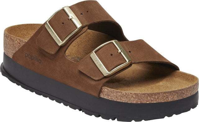 Arizona Platform dark tea, Nubuck Leather