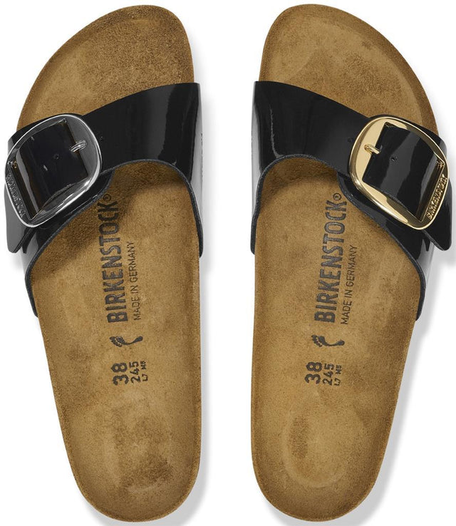 Madrid Big Buckle black, Birko Flor Patent