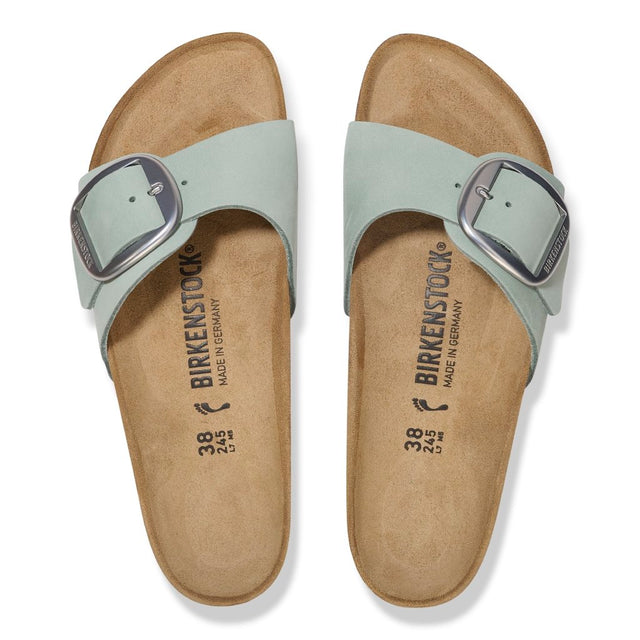 Madrid Big Buckle pure sage, Nubuck Leather
