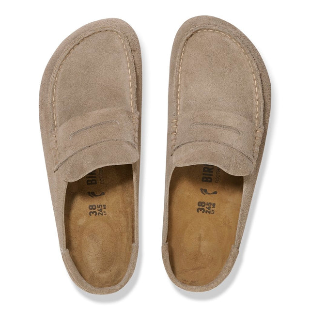Naples Wrapped taupe, Suede Leather