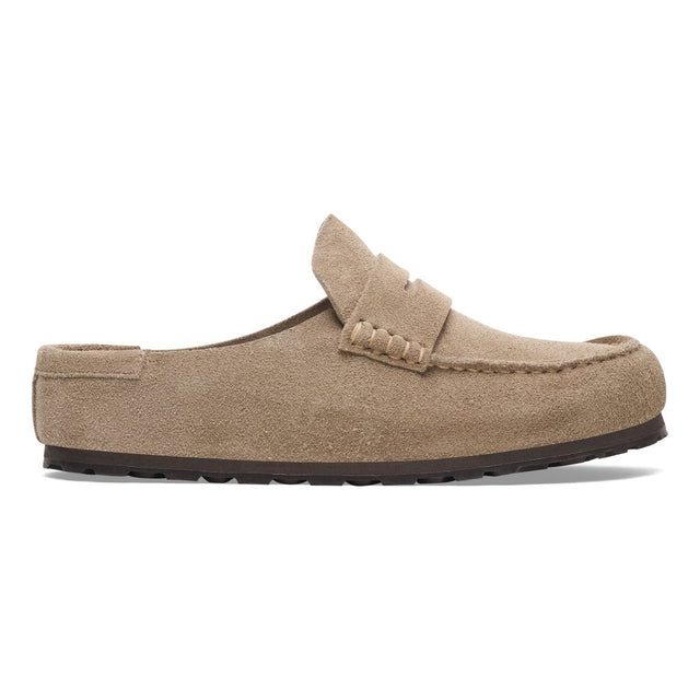 Naples Wrapped taupe, Suede Leather