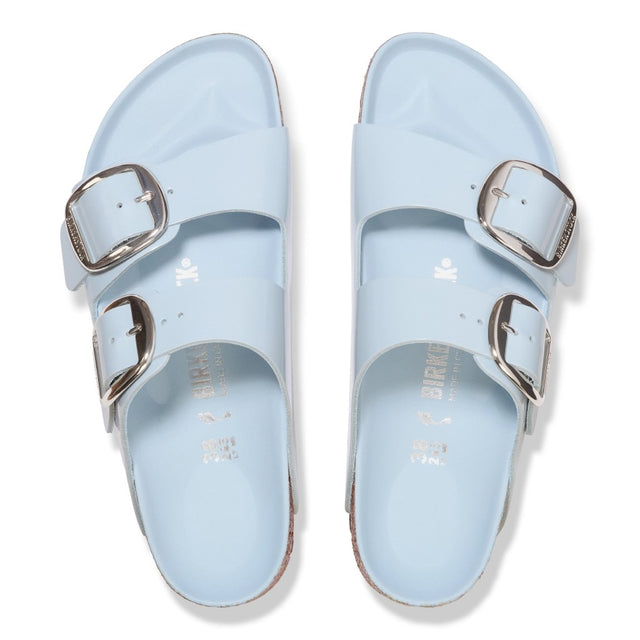 Arizona Big Buckle shine blue, Natural Leather