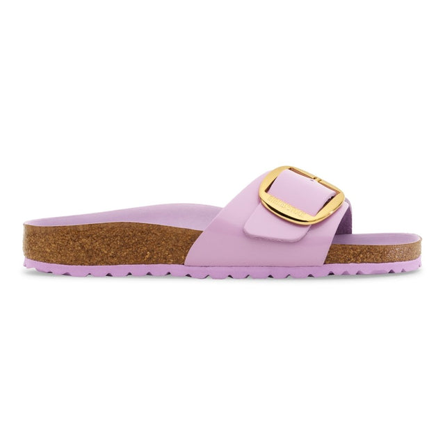 Madrid Big Buckle shine crocus, Natural Leather