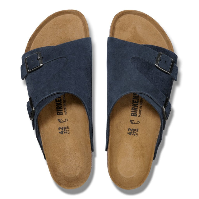 Zürich new navy, Suede Leather