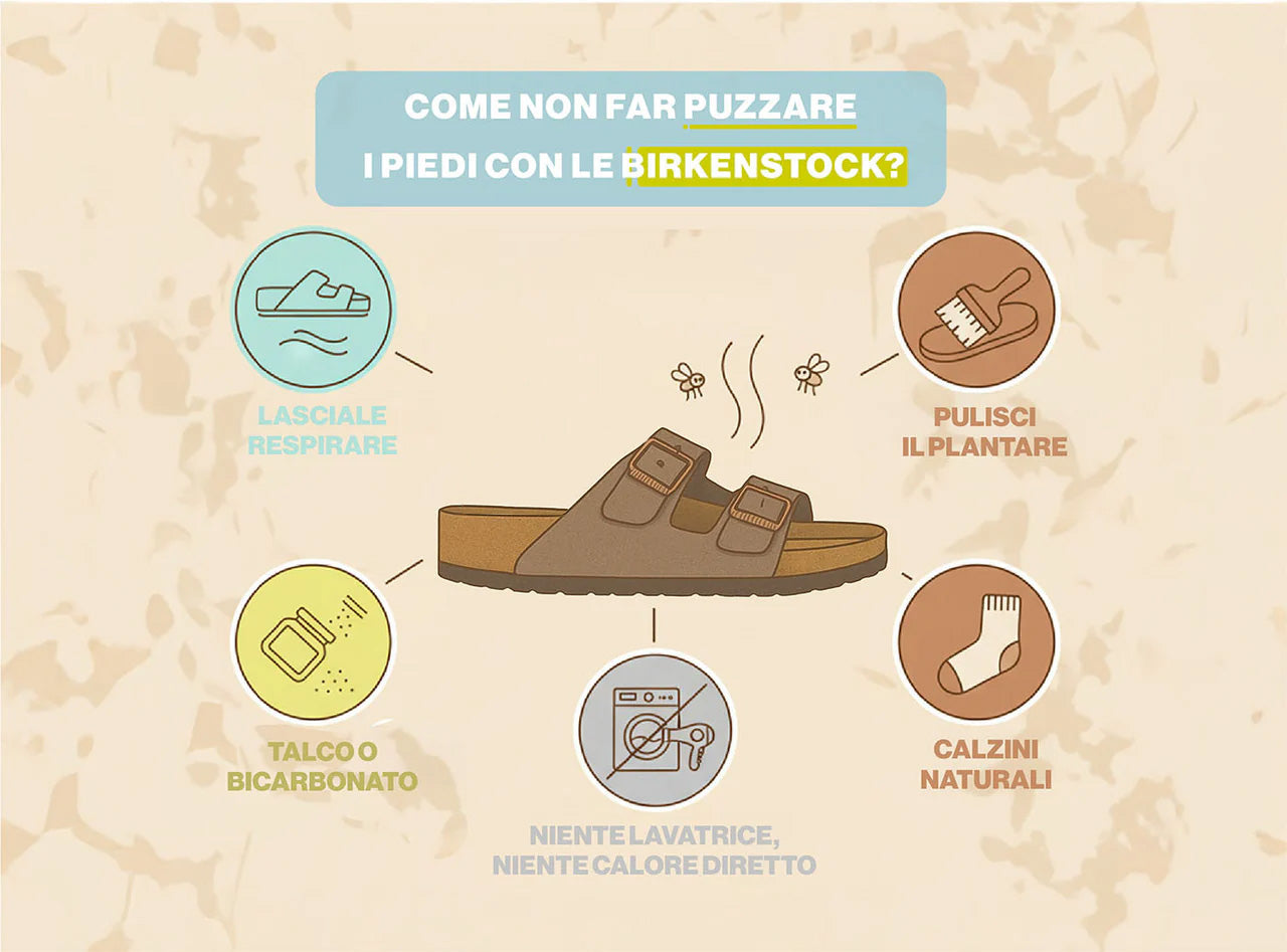 Come non far puzzare i piedi con le Birkenstock? Consigli pratici e modelli ideali