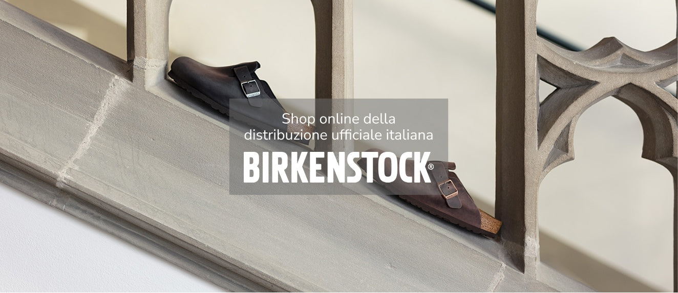 Collezione Birkenstock Boston sabot unisex in pelle colore black e habana – shop online distribuzione ufficiale italiana Amuvia