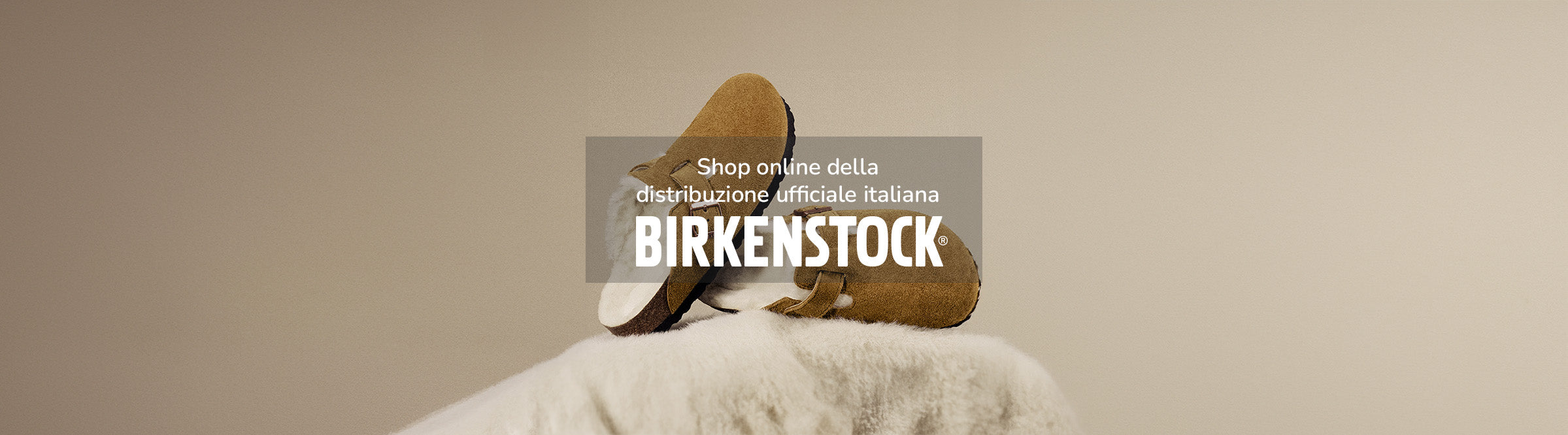 Collezione Birkenstock Boston Shearling sabot unisex color mink con pelliccia interna – shop online distribuzione ufficiale italiana Amuvia