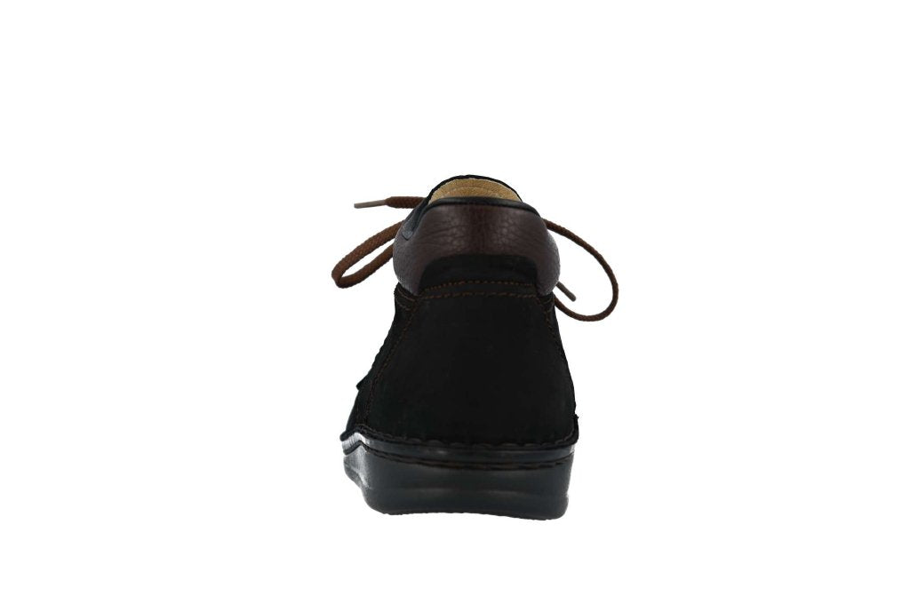 Linz schwarz/braun, Nubuk/Leder