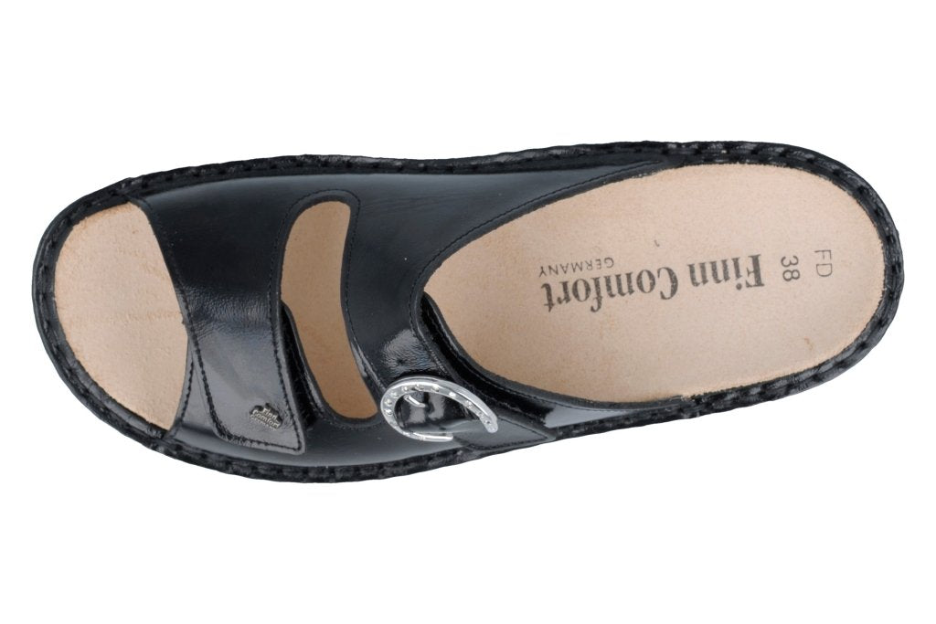 Mumbai schwarz, Knautschlack