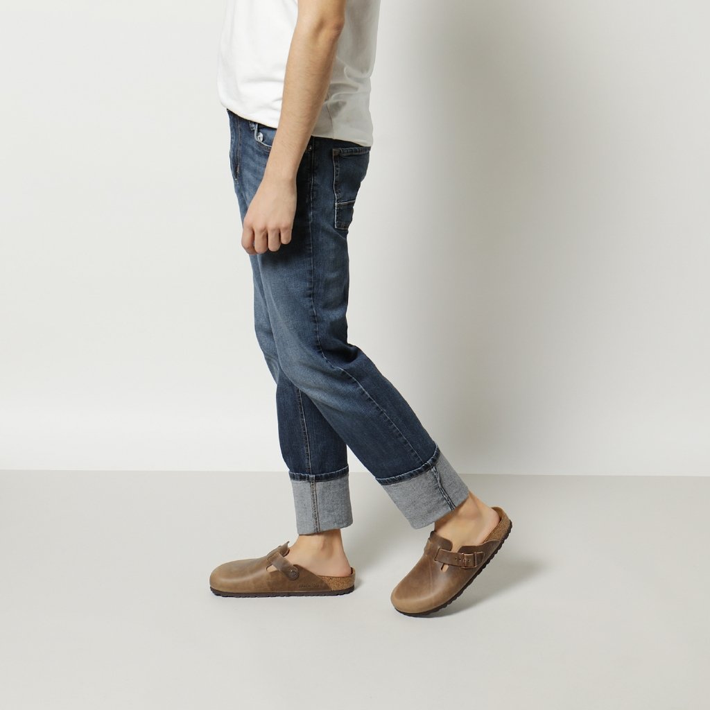 Boston tabacco brown, Oiled Leather