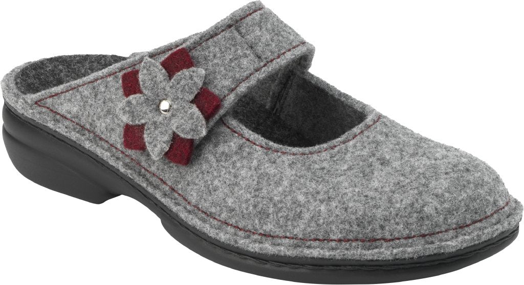 Arlberg lightgrey/cassis, Wollfilz