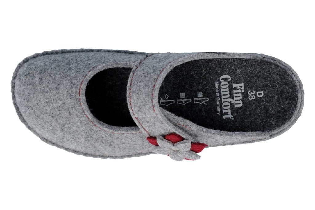 Arlberg lightgrey/cassis, Wollfilz