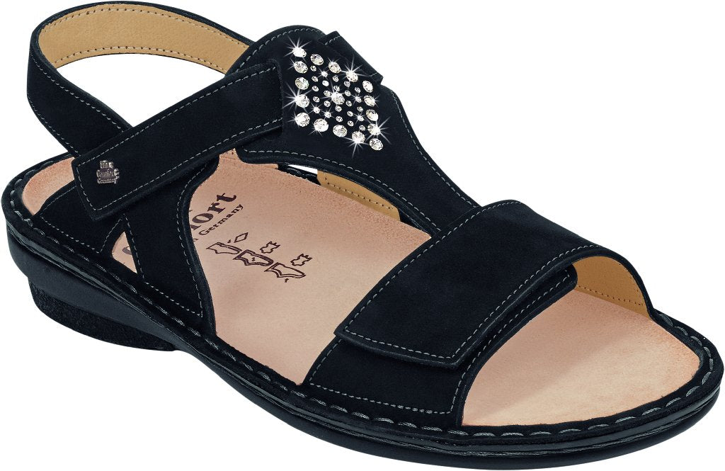 Calvia schwarz, Nubuk