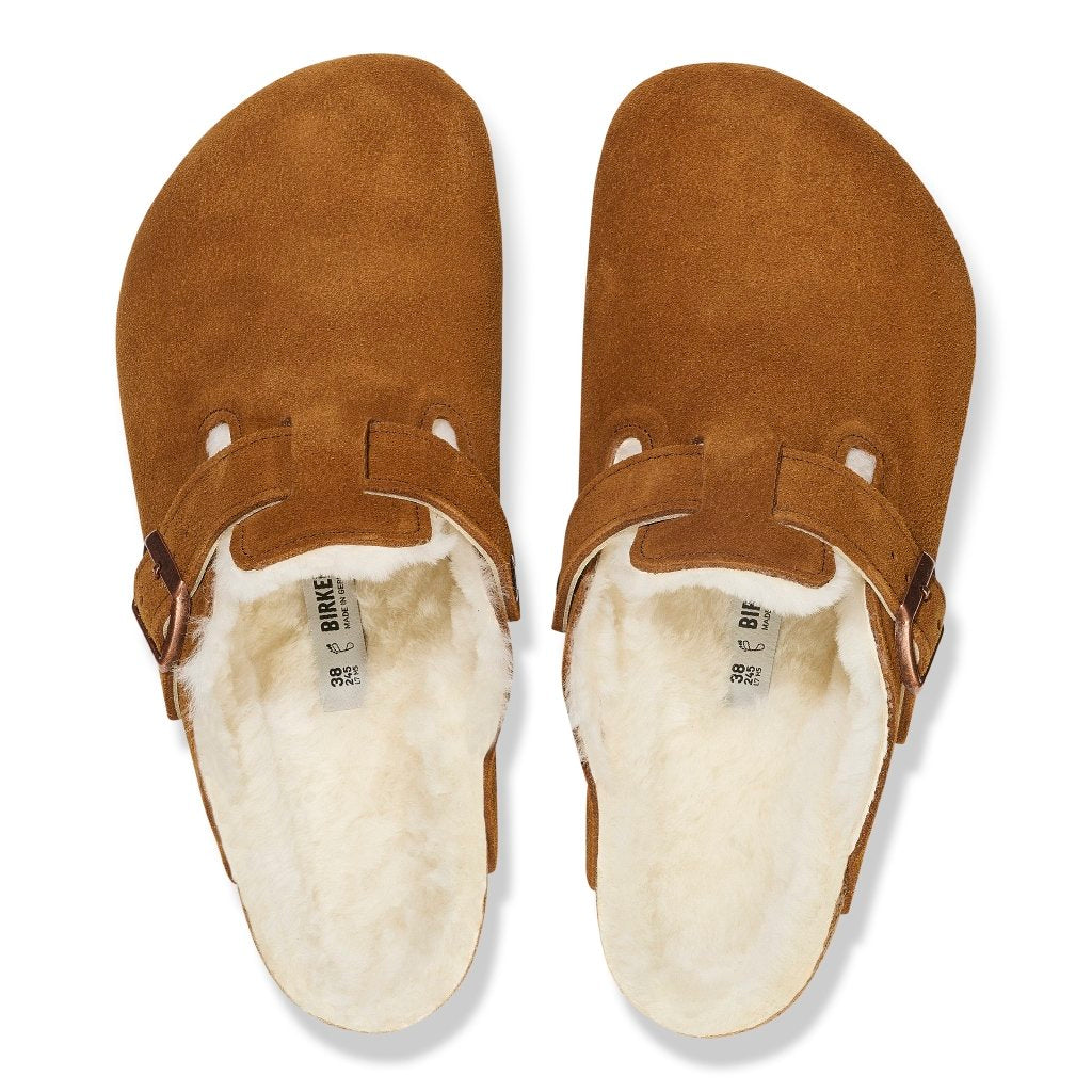 Boston Shearling mink, Suede Leather