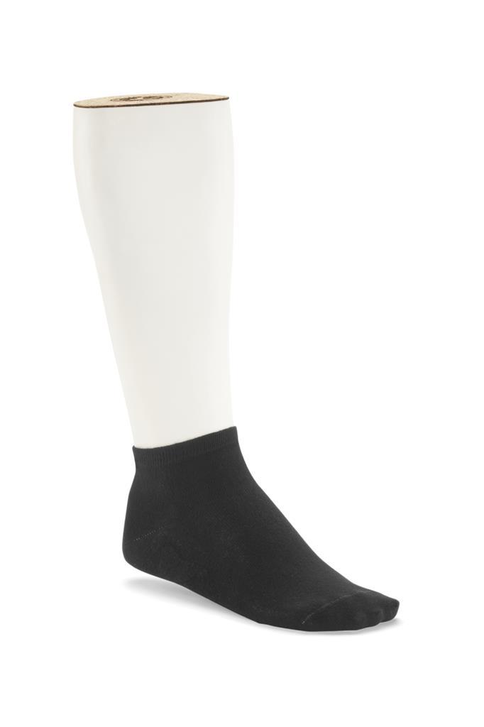 Cott. Sole Sneak. 2Pck black,82%CO,17%PA,1%EL