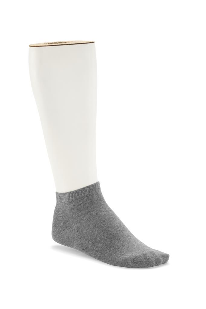 Cott. Sole Sneak. 2Pck gray mel.,82%CO,17%PA,1%EL