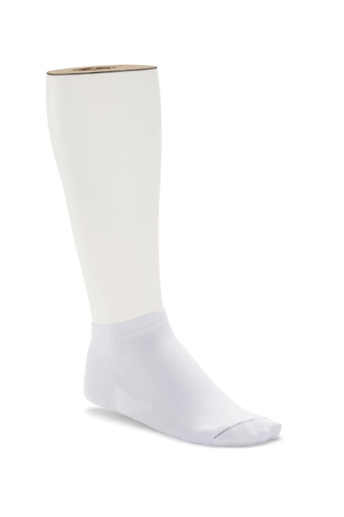 Cott. Sole Sneak. 2Pck white,82%CO,17%PA,1%EL