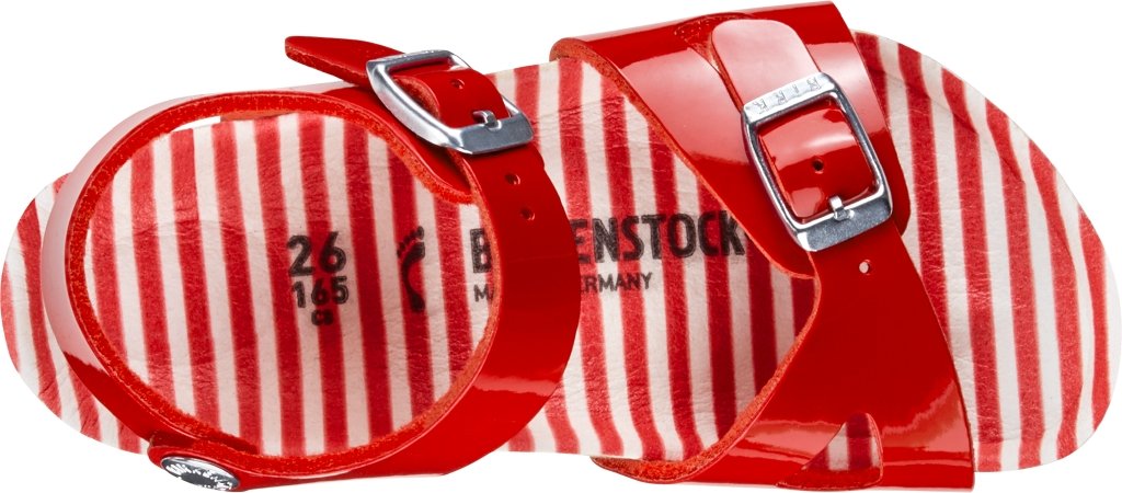 Rio nautical stripes red, Birko Flor Patent