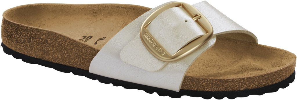 Madrid Big Buckle graceful pearl white, Birko Flor