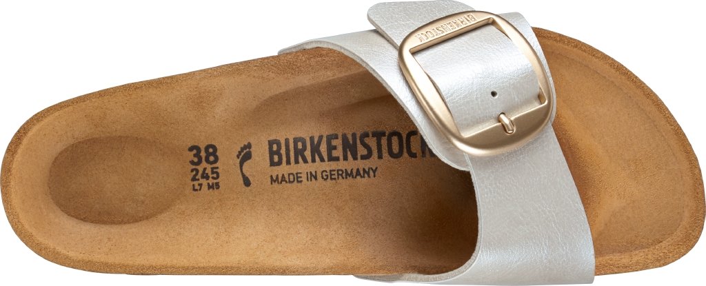 Madrid Big Buckle graceful pearl white, Birko Flor