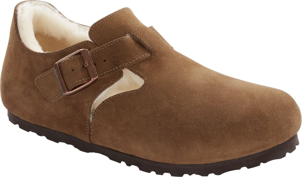 London shearling tea, Suede Leather