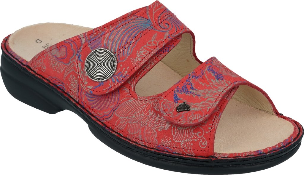 Womens Finn Comfort Jamaika in Blk Arabesque - Lucky Shoes Womens Finn Comfort Jamaika in Blk Arabesque - Lucky Shoes