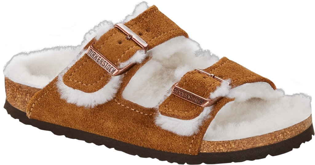 Arizona Kids Shearling mink, Suede Leather