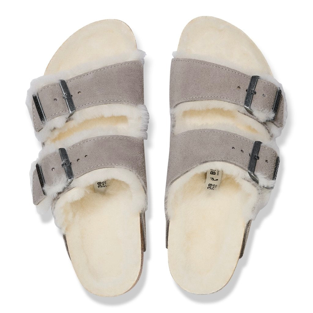 Arizona Shearling stone coin, Suede Leather