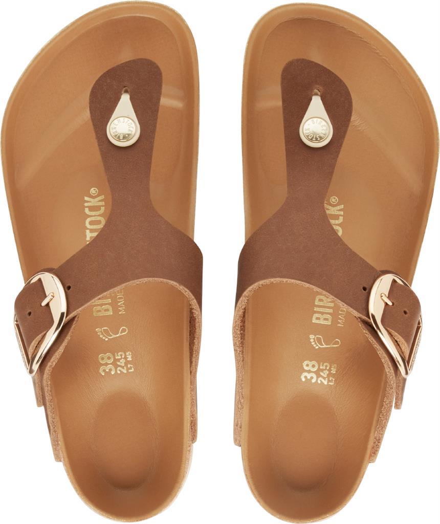 Gizeh Big Buckle cognac, Oiled Leather