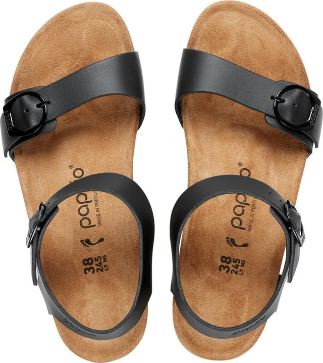 Soley Ring-Buckle black, Natural Leather