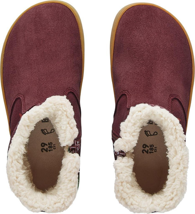 Lille Kids maroon, Suede Leather