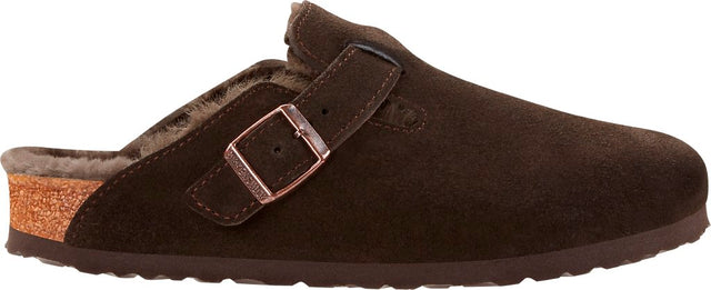 Boston Shearling mocca, Suede Leather