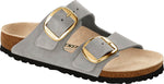 Arizona Big Buckle light gray, Nubuck Leather