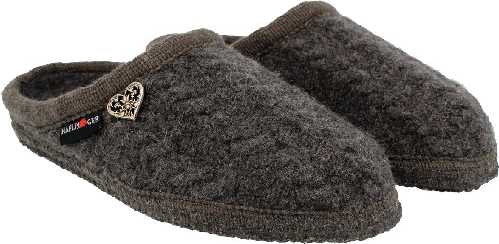 Herzerl anthrazit, Walkstoff