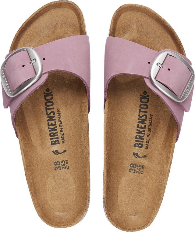 Madrid Big Buckle orchid, Nubuck Leather