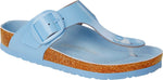 Gizeh Big Buckle shine dusty blue, Natural Leather
